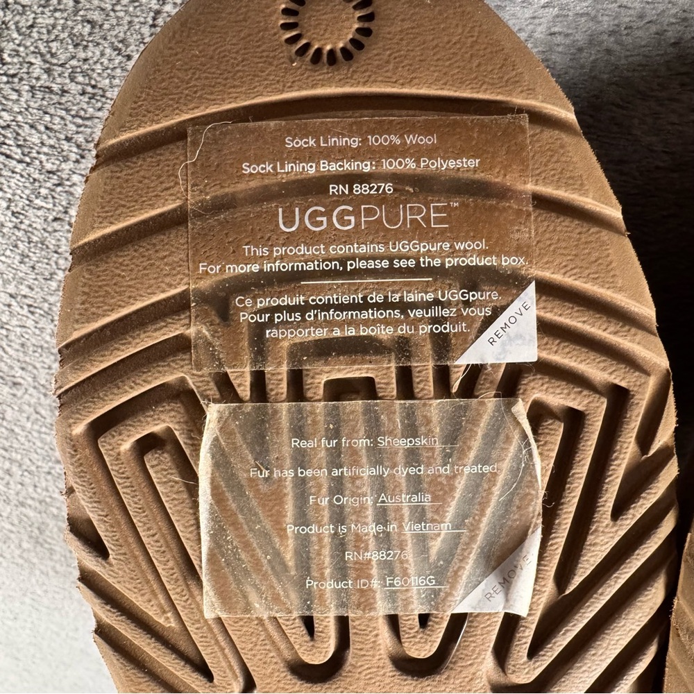UGG Australia Cedric Chestnut Boots with Shearling Cuff and Buckle - Picture 11 of 11